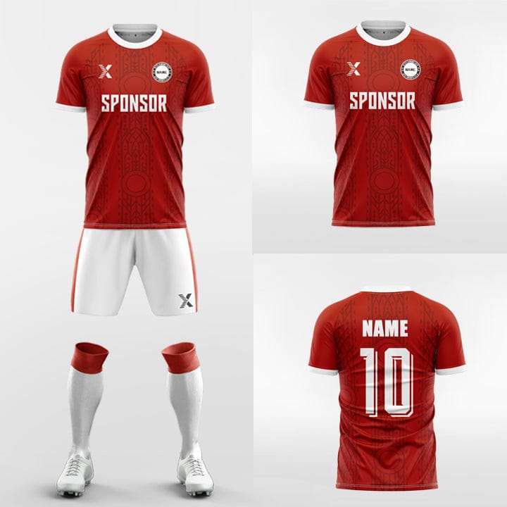 XTeamwear Soccer Uniforms Retro stripes- Custom Soccer Jerseys Kit Sublimated for Team