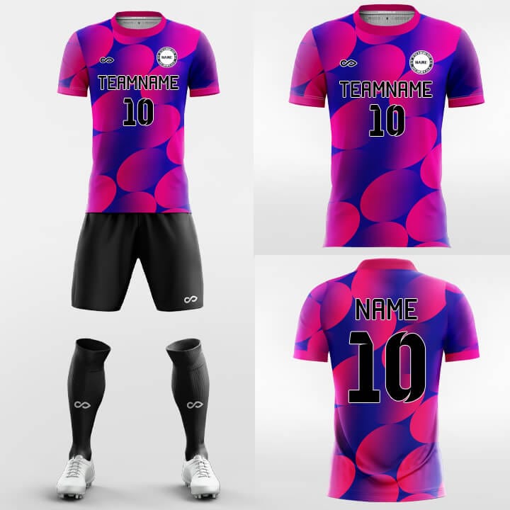 XTeamwear Soccer Uniforms Round Dot - Custom Soccer Jerseys Kit Sublimated for Team