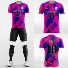 XTeamwear Soccer Uniforms Round Dot - Custom Soccer Jerseys Kit Sublimated for Team
