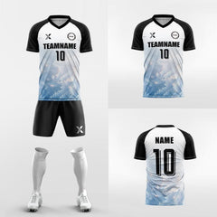 XTeamwear Soccer Uniforms Snowflake-Custom Soccer Jerseys Kit Sublimated Design