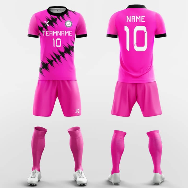 XTeamwear Soccer Uniforms Sound Wave  - Custom Soccer Jerseys Kit Sublimated Design