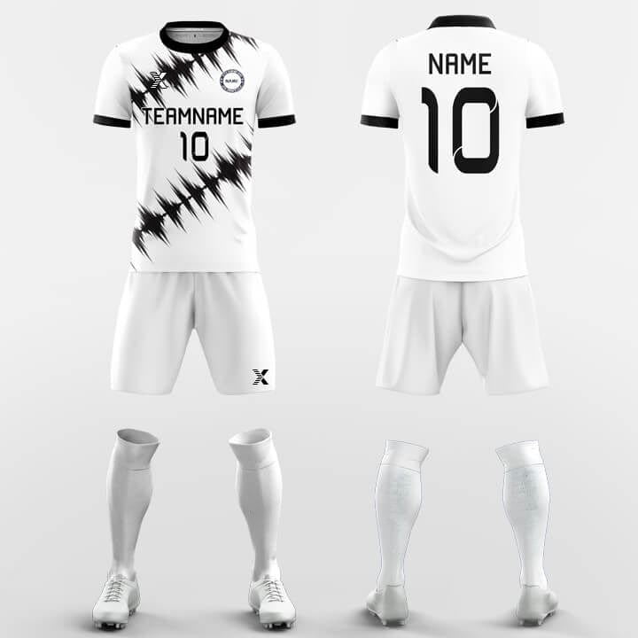 XTeamwear Soccer Uniforms Sound Wave  - Custom Soccer Jerseys Kit Sublimated Design