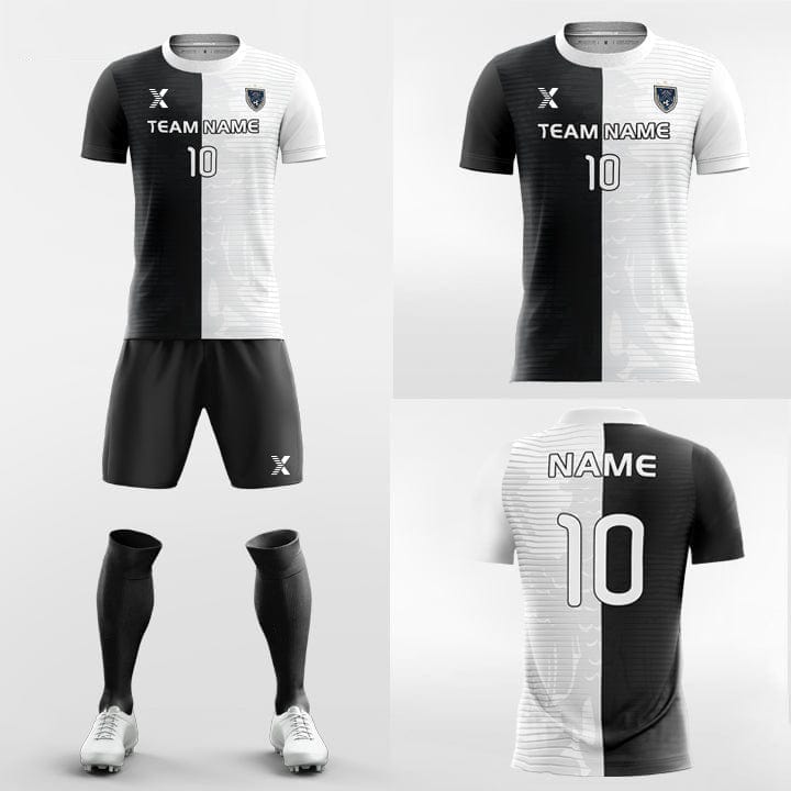 XTeamwear Soccer Uniforms Split Fashion - Custom Soccer Jerseys Kit Sublimated for School