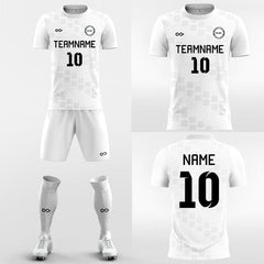 XTeamwear Soccer Uniforms Staggered Grid - Custom Soccer Jerseys Kit Sublimated for Club FT260318S