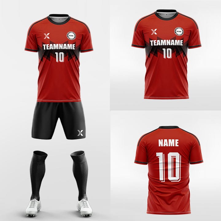 XTeamwear Soccer Uniforms Stepped - Custom Soccer Jerseys Kit Sublimated for Team