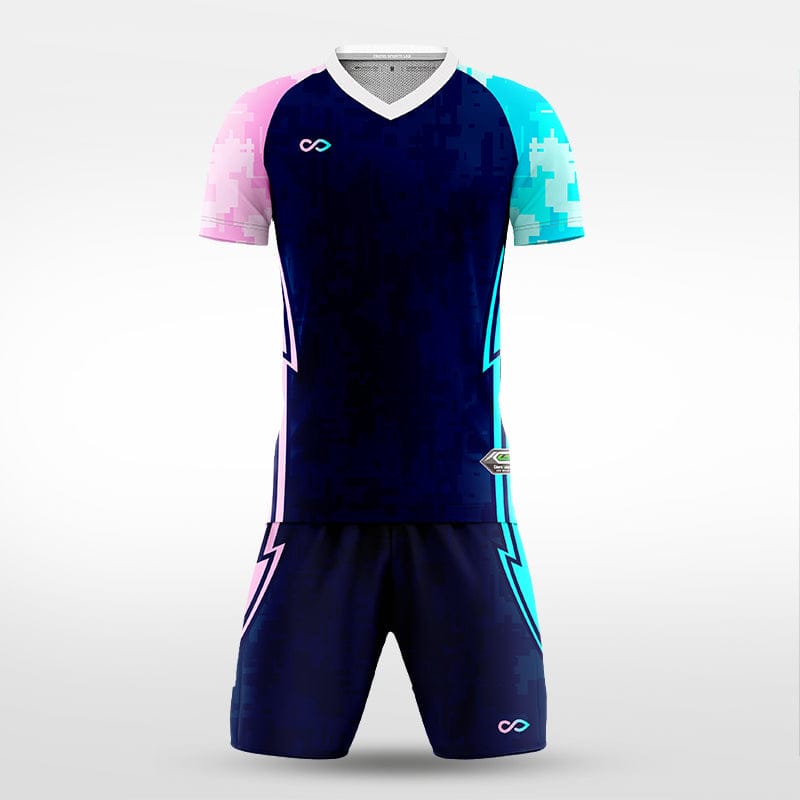 XTeamwear Soccer Uniforms Sun and Moon Shining Together (Three Generations) - Custom Soccer Jerseys Kit Sublimated for Team（Special Offer）