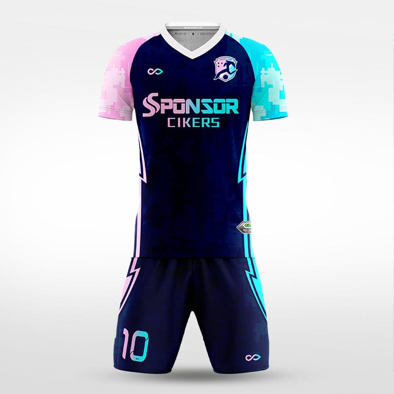 XTeamwear Soccer Uniforms Sun and Moon Shining Together (Three Generations) - Custom Soccer Jerseys Kit Sublimated for Team（Special Offer）