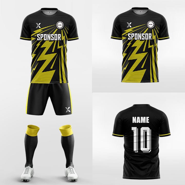 XTeamwear Soccer Uniforms Ten Thousand Thunderbolts - Custom Soccer Jerseys Kit Sublimated for Team