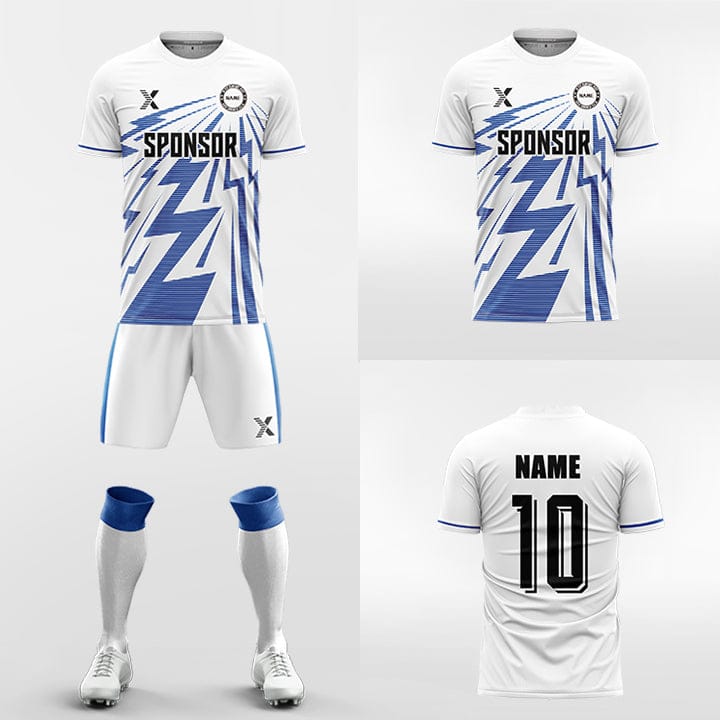 XTeamwear Soccer Uniforms Ten Thousand Thunderbolts - Custom Soccer Jerseys Kit Sublimated for Team