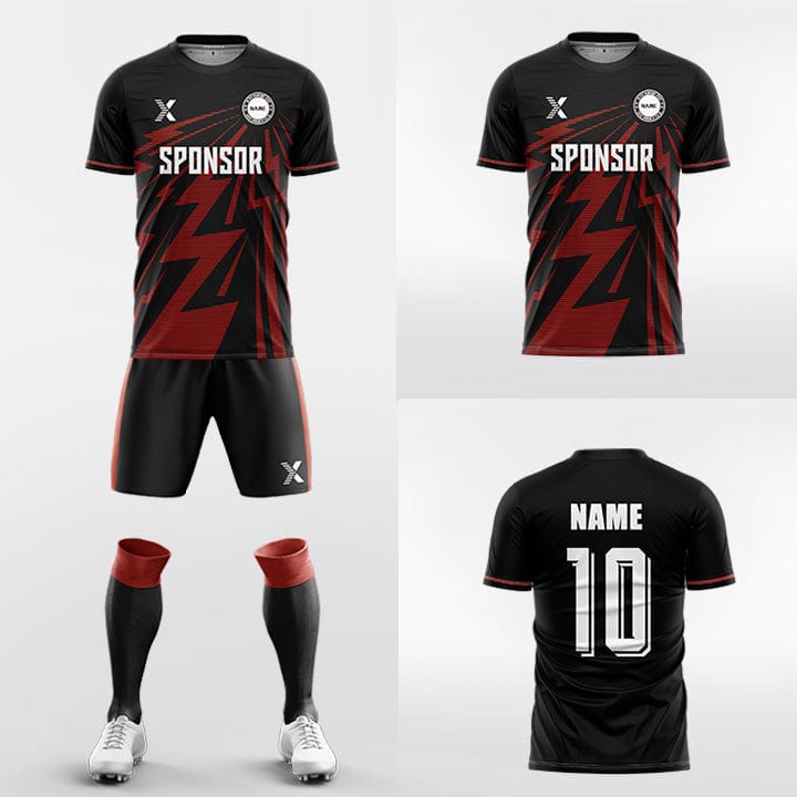 XTeamwear Soccer Uniforms Ten Thousand Thunderbolts - Custom Soccer Jerseys Kit Sublimated for Team