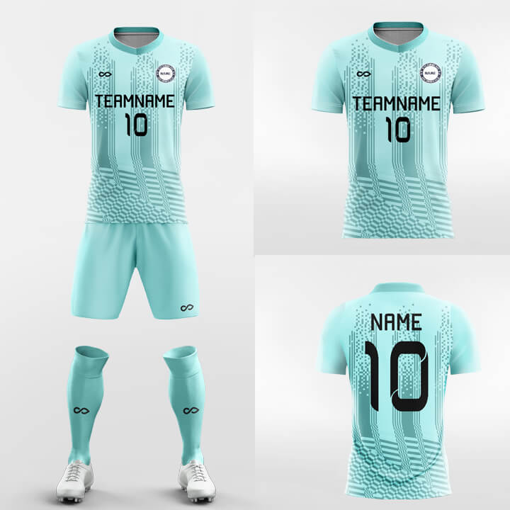 XTeamwear Soccer Uniforms Tetris - Sublimated Design Custom Soccer Jerseys Set