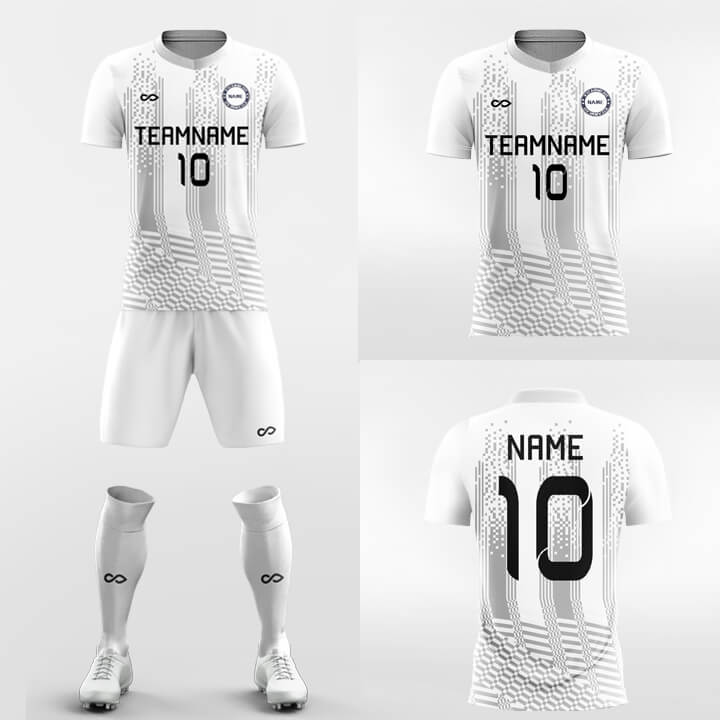 XTeamwear Soccer Uniforms Tetris - Sublimated Design Custom Soccer Jerseys Set