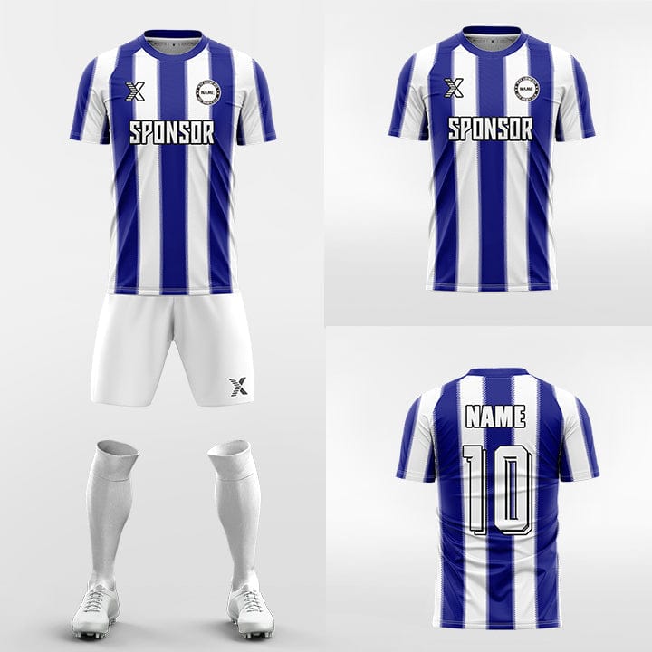 XTeamwear Soccer Uniforms Three-color ribbon- Custom Soccer Jerseys Kit Sublimated for Team