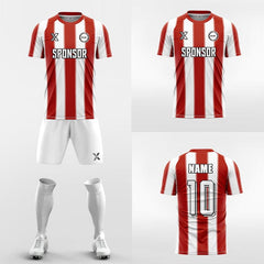 XTeamwear Soccer Uniforms Three-color ribbon- Custom Soccer Jerseys Kit Sublimated for Team