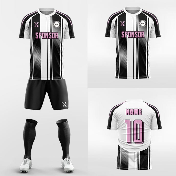 XTeamwear Soccer Uniforms Three lines across the waist - Custom Soccer Jerseys Kit Sublimated for Team