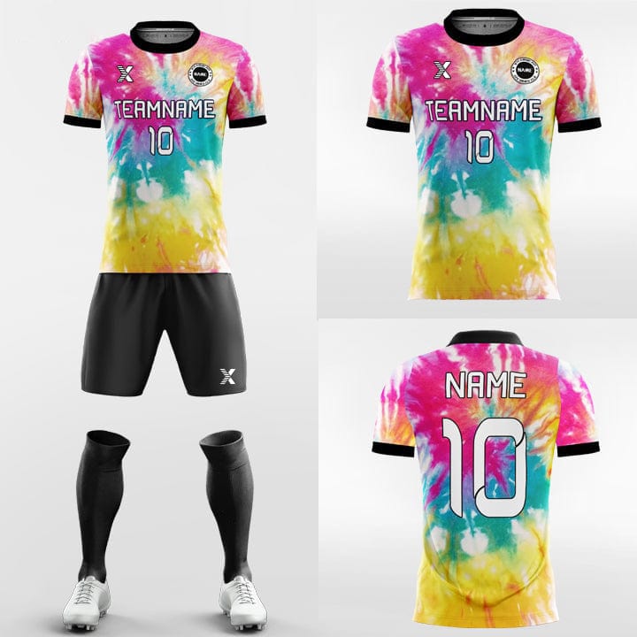XTeamwear Soccer Uniforms Tie Dye - Custom Soccer Jerseys Kit Sublimated for Academy