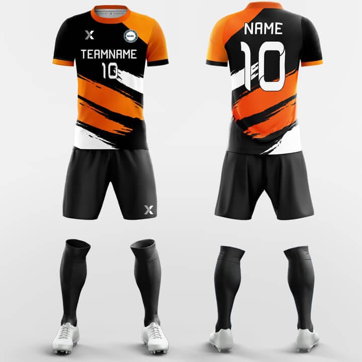 XTeamwear Soccer Uniforms Tiger Pattern-Custom Soccer Jerseys Kit Sublimated Design