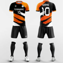 XTeamwear Soccer Uniforms Tiger Pattern-Custom Soccer Jerseys Kit Sublimated Design