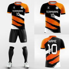 XTeamwear Soccer Uniforms Tiger Pattern-Custom Soccer Jerseys Kit Sublimated Design