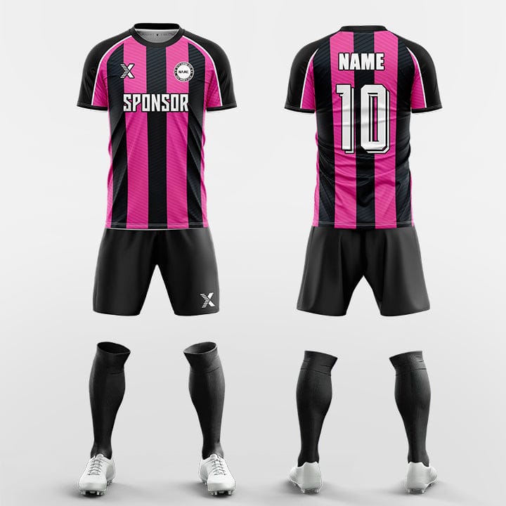 XTeamwear Soccer Uniforms Twill tricolor stripe - Custom Soccer Jerseys Kit Sublimated for Team