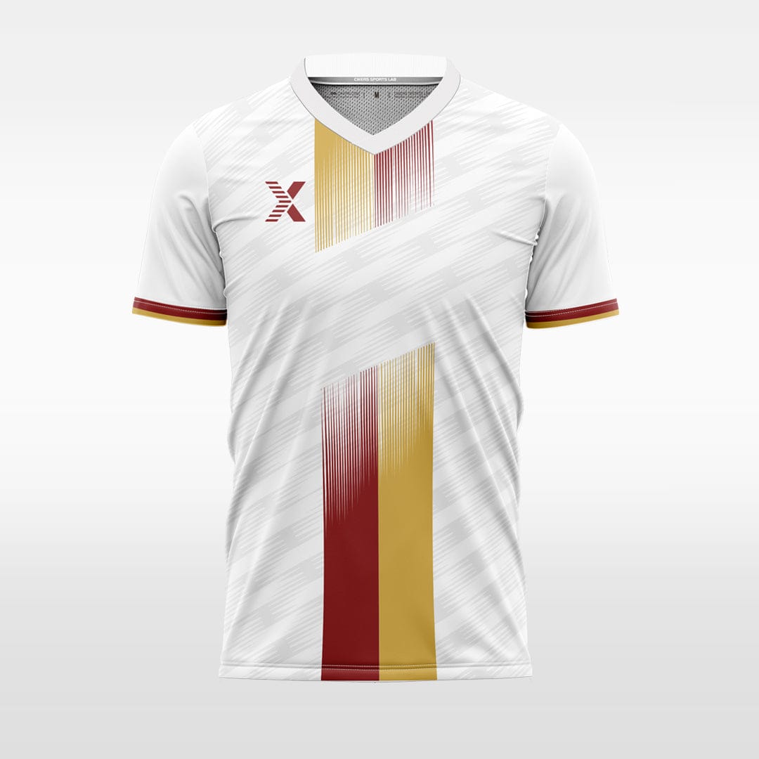 XTeamwear Soccer Uniforms Two-color centered vertical color - Custom Design Soccer Jersey for Men Sublimation