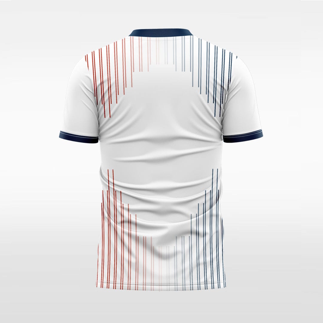 XTeamwear Soccer Uniforms Two-color vertical stripes - Custom Design Soccer Jersey for Men Sublimation