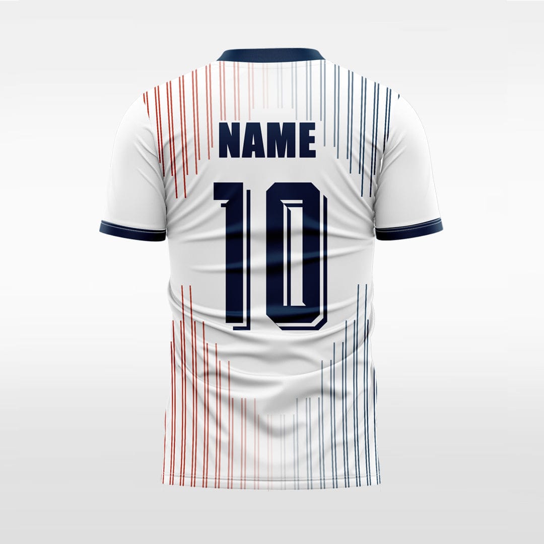 XTeamwear Soccer Uniforms Two-color vertical stripes - Custom Design Soccer Jersey for Men Sublimation