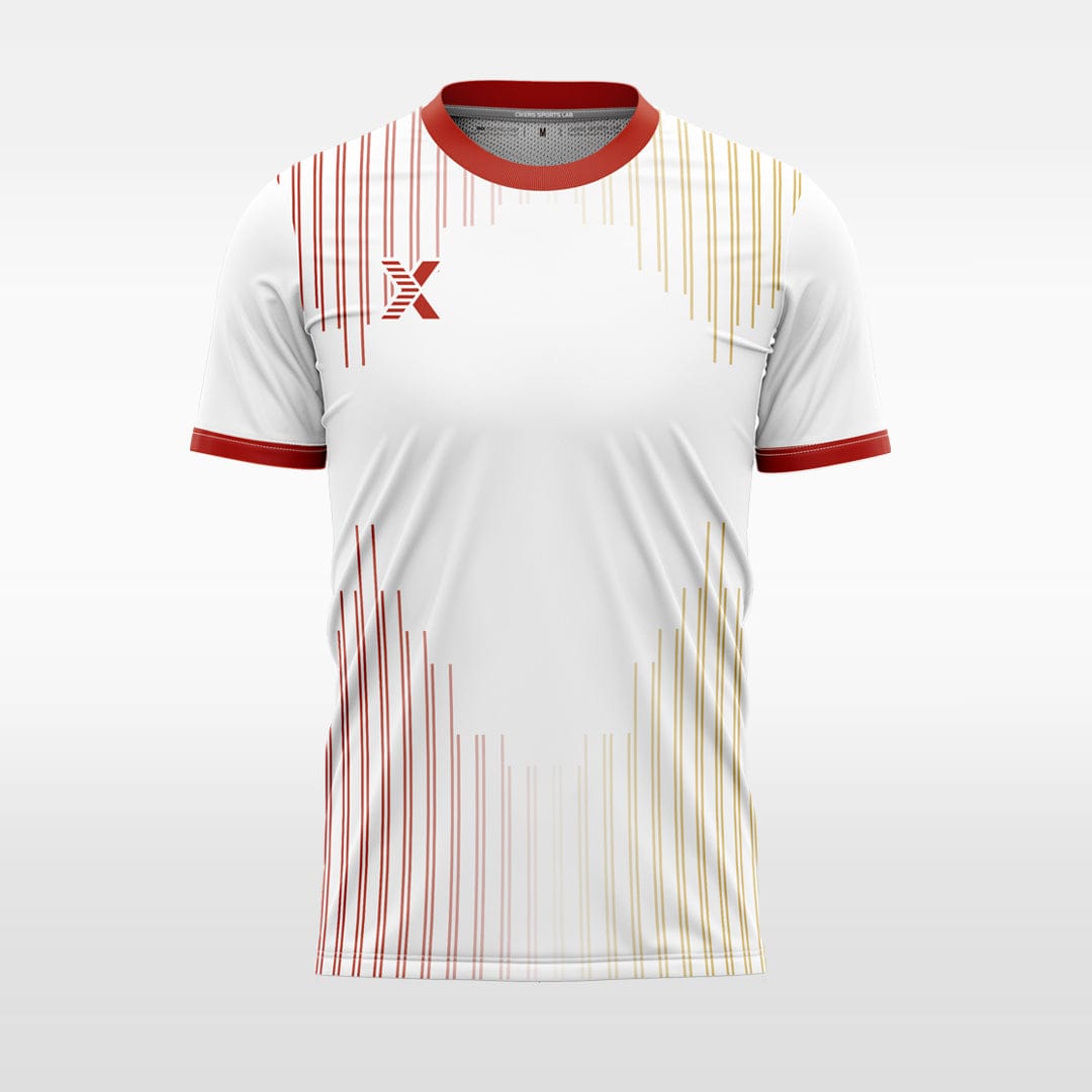 XTeamwear Soccer Uniforms Two-color vertical stripes - Custom Design Soccer Jersey for Men Sublimation