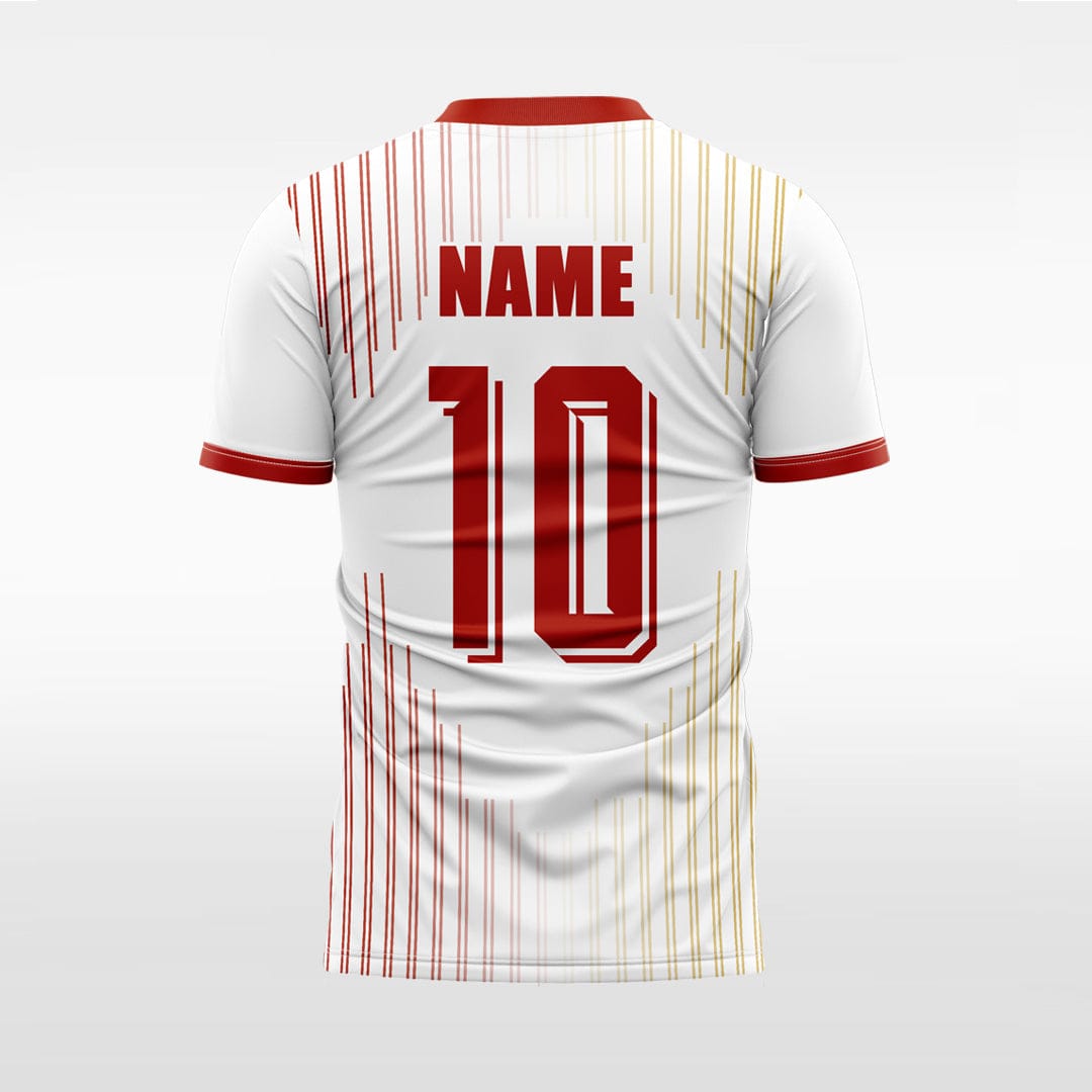 XTeamwear Soccer Uniforms Two-color vertical stripes - Custom Design Soccer Jersey for Men Sublimation