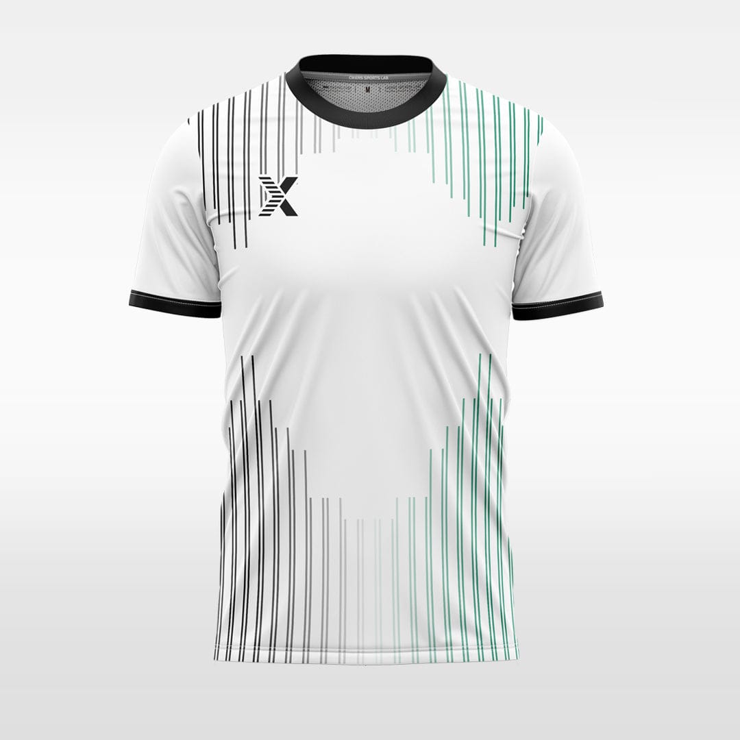 XTeamwear Soccer Uniforms Two-color vertical stripes - Custom Design Soccer Jersey for Men Sublimation
