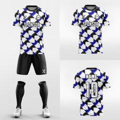 XTeamwear Soccer Uniforms Two-color zebra stripes  - Custom Soccer Jerseys Kit Sublimated for Team