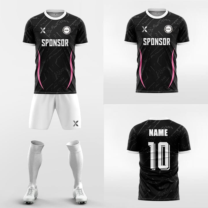 XTeamwear Soccer Uniforms Two crescent-shaped - Custom Soccer Jerseys Kit Sublimated for Team