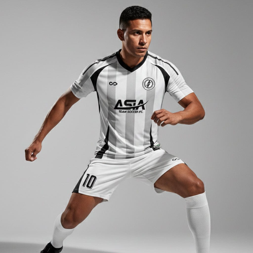 XTeamwear Soccer Uniforms Vertical Ridge - Custom Soccer Jerseys Kit Sublimated for Team - WS204GCZL3