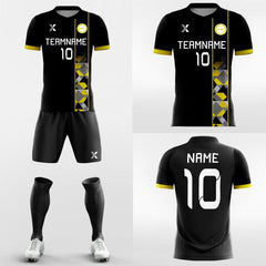 XTeamwear Soccer Uniforms Vintage Champion - Custom Soccer Jerseys Kit Black Design