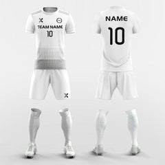 XTeamwear Soccer Uniforms Vintage White - Custom Soccer Jerseys Kit Sublimated for League
