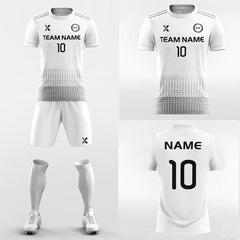 XTeamwear Soccer Uniforms Vintage White - Custom Soccer Jerseys Kit Sublimated for League
