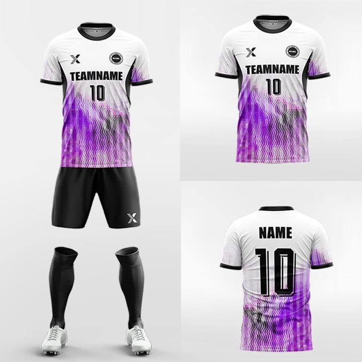 XTeamwear Soccer Uniforms Water flows without form - Custom Soccer Jerseys Kit Sublimated for Team