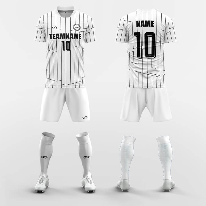 XTeamwear Soccer Uniforms White / S Appease - Custom Soccer Jerseys Kit Sublimated Design