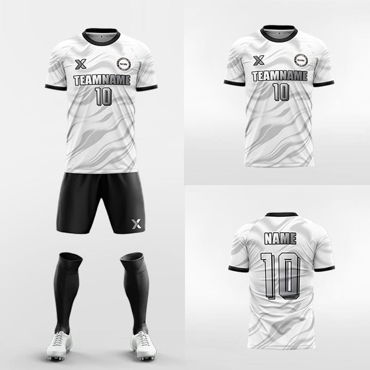 XTeamwear Soccer Uniforms White / S Breeze - Custom Soccer Jerseys Kit Sublimated Design
