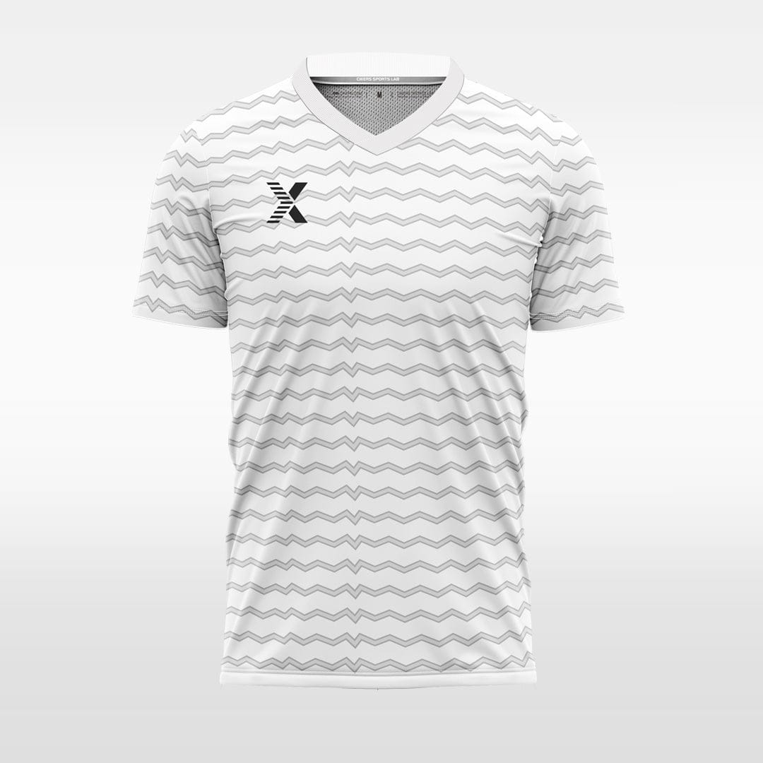 XTeamwear Soccer Uniforms white / S electrocardiogram - Custom Soccer Jerseys Kit Sublimated for Team