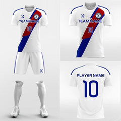 XTeamwear Soccer Uniforms White / S Honor Ribbon - Custom Soccer Jerseys Kit Sublimated for Academy