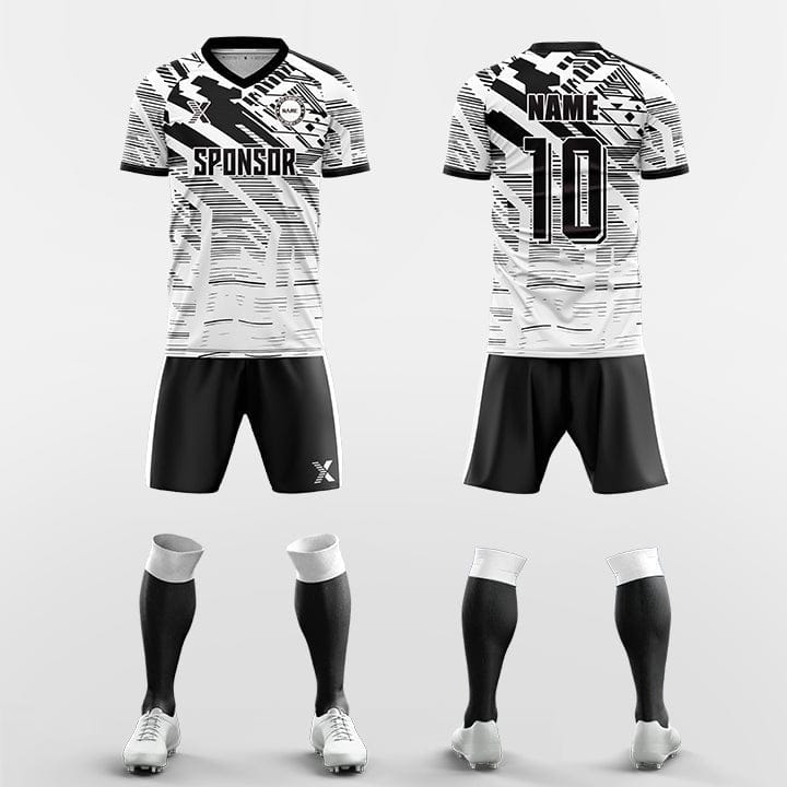XTeamwear Soccer Uniforms white / S Laser Mech - Custom Soccer Jerseys Kit Sublimated for Team