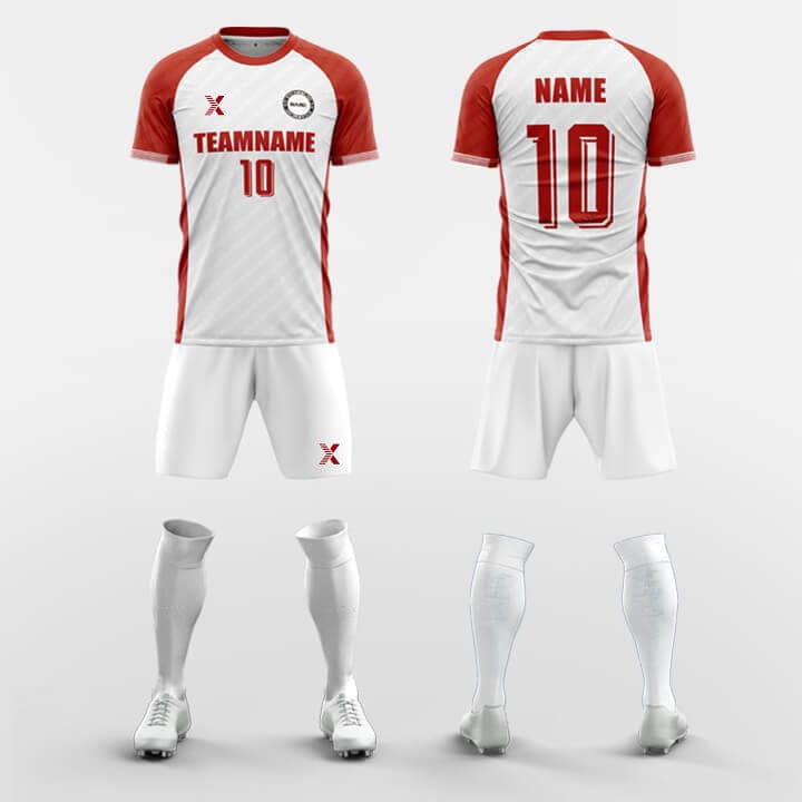 XTeamwear Soccer Uniforms White / S Prominent - Custom Soccer Jerseys Kit Sublimated Design
