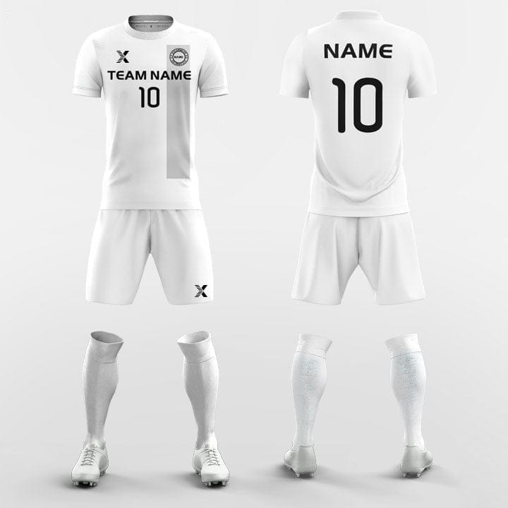 XTeamwear Soccer Uniforms White / S Retro Ribbon - Custom Soccer Jerseys Kit Sublimated for Club