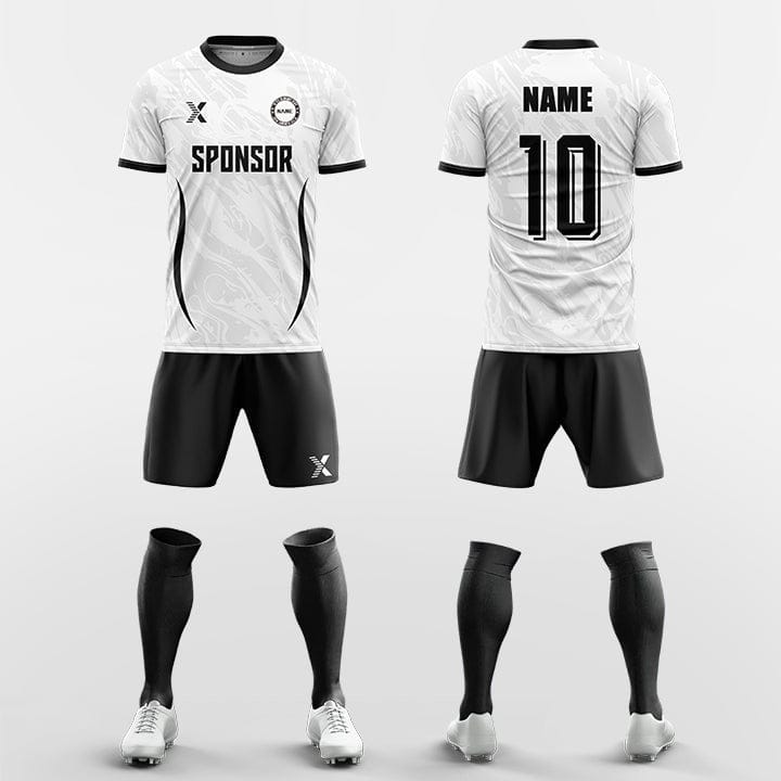 XTeamwear Soccer Uniforms white / S Ripples  - Custom Soccer Jerseys Kit Sublimated for Team