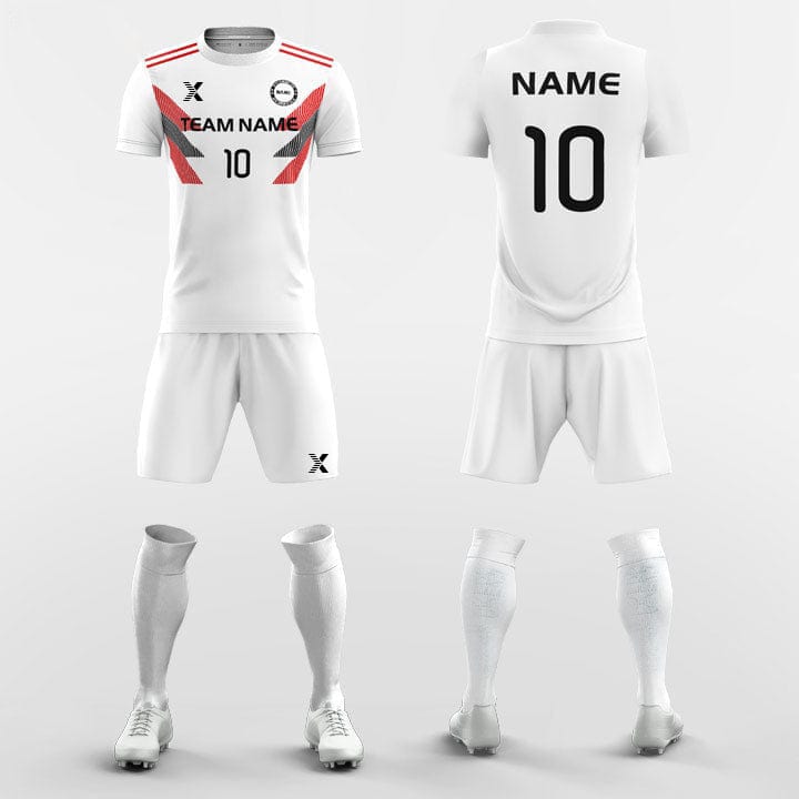 XTeamwear Soccer Uniforms White / S Wings - Custom Soccer Jerseys Kit Sublimated for Academy