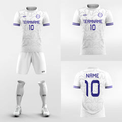 XTeamwear Soccer Uniforms White Star-Custom Soccer Jerseys Kit Sublimated Design