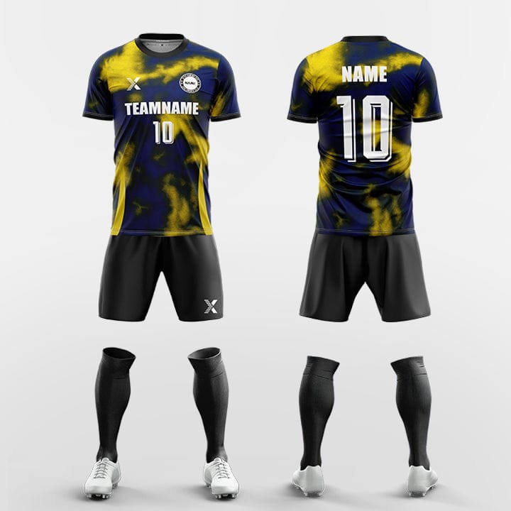 XTeamwear Soccer Uniforms Yellow / S Abstract color palette - Custom Soccer Jerseys Kit Sublimated for Team