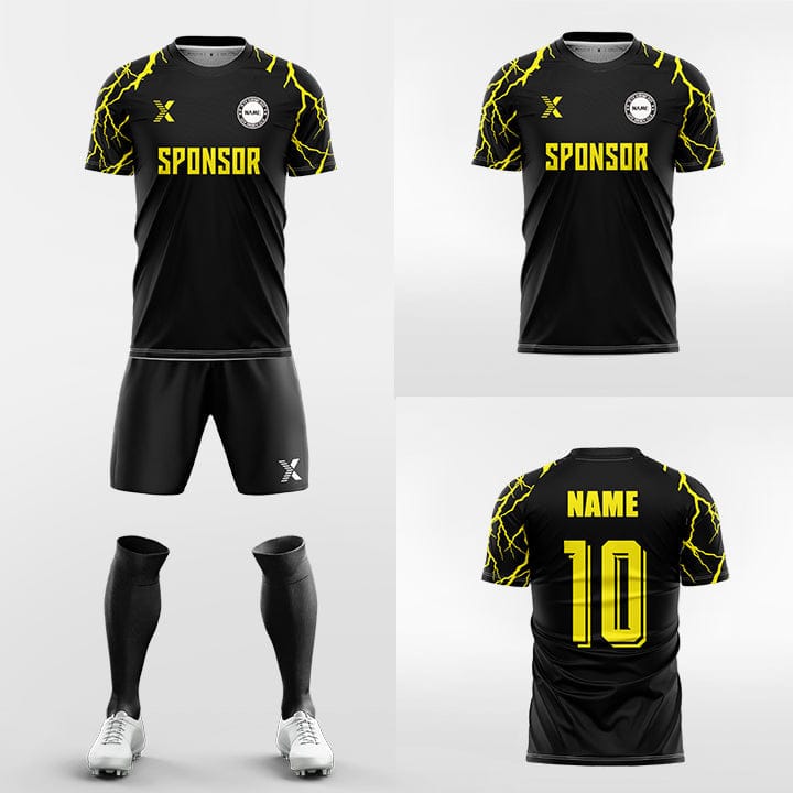 XTeamwear Soccer Uniforms yellow / S Blood Power - Custom Soccer Jerseys Kit Sublimated for Team