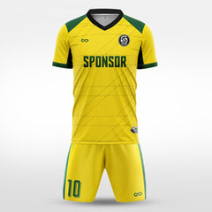 XTeamwear Soccer Uniforms yellow / S Edge - Custom Soccer Jerseys Kit Sublimated for Team - WS204GCRJ3